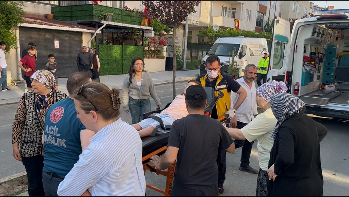 AYAĞININ ÜZERİNDEN GEÇTİ!